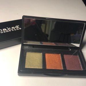Naked Cosmetics metallic eyeshadow trio